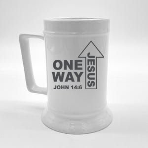 One Way Jesus Christian Beer Stein