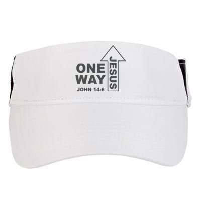 One Way Jesus Christian Adult Drive Performance Visor