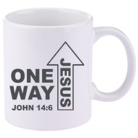 One Way Jesus Christian 11oz C Handle Ceramic Mug