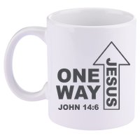 One Way Jesus Christian 11oz C Handle Ceramic Mug