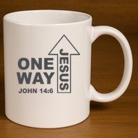 One Way Jesus Christian 11oz C Handle Ceramic Mug
