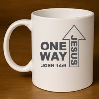 One Way Jesus Christian 11oz C Handle Ceramic Mug