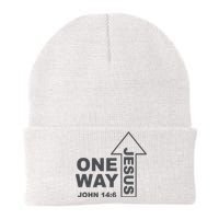 One Way Jesus Christian Knit Cap Winter Beanie