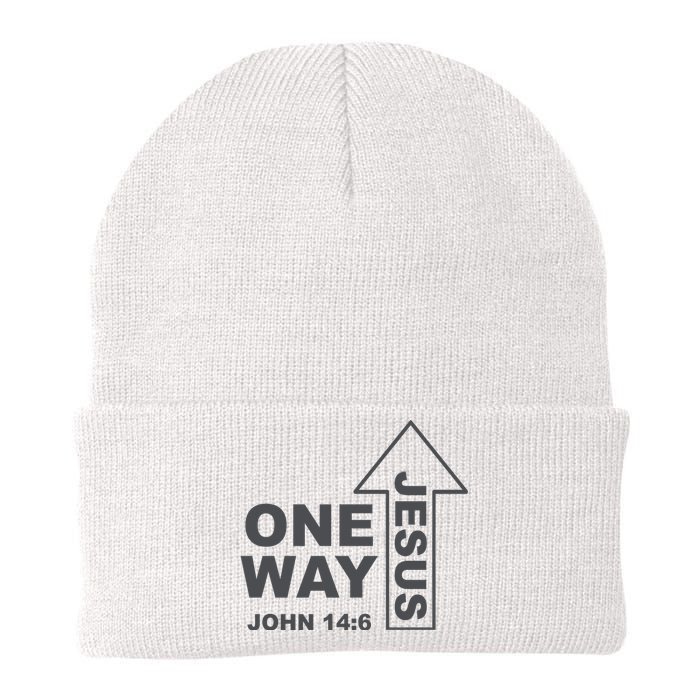 One Way Jesus Christian Knit Cap Winter Beanie