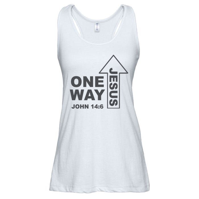 One Way Jesus Christian Ladies Essential Flowy Tank