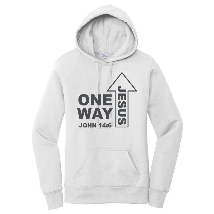 One Way Jesus Christian Women's Pullover Hoodie