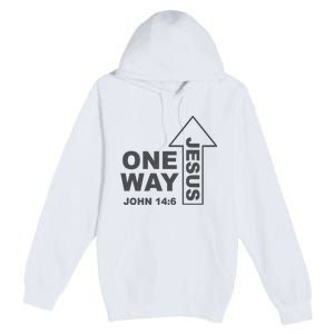 One Way Jesus Christian Premium Pullover Hoodie