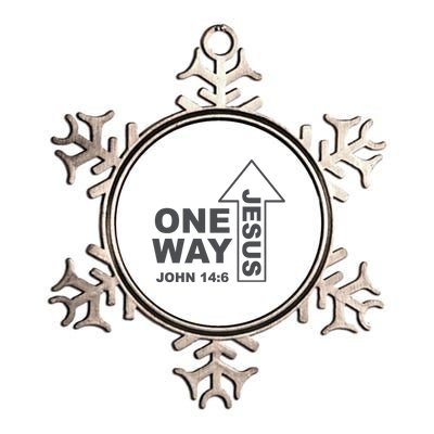 One Way Jesus Christian Metallic Star Ornament