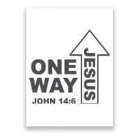 One Way Jesus Christian Poster