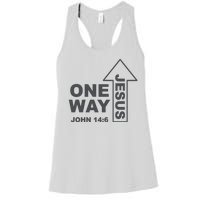 One Way Jesus Christian Women's Racerback Tank