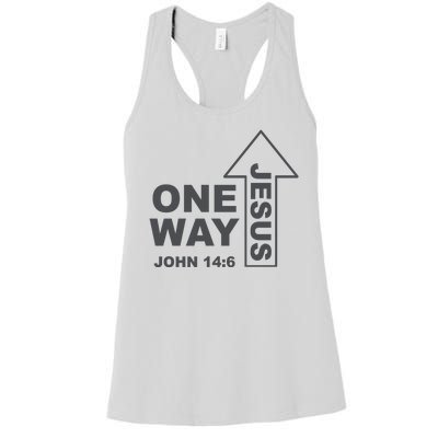 One Way Jesus Christian Women's Racerback Tank