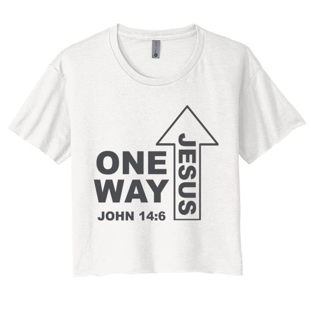 One Way Jesus Christian Crop Top