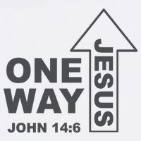 One Way Jesus Christian Ladies Long Sleeve Shirt