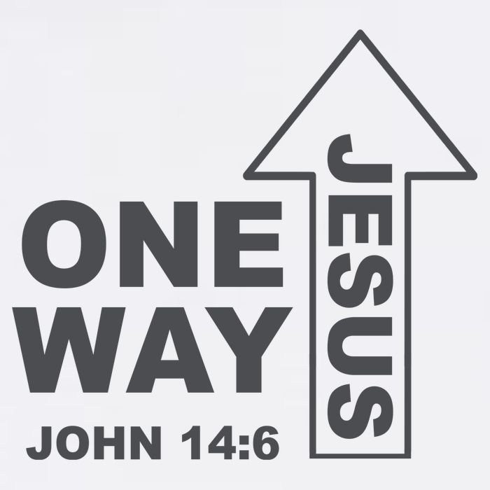 One Way Jesus Christian Ladies Long Sleeve Shirt