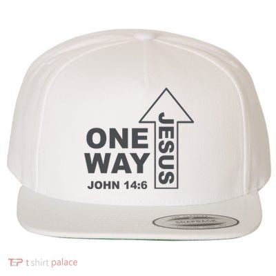One Way Jesus Christian Wool Snapback Cap