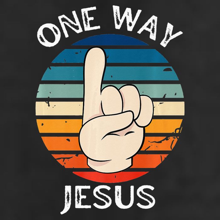 One Way Jesus People Christian Revolution Finger Up Retro Adult Drive Performance Visor