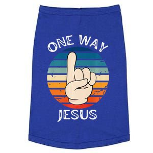 One Way Jesus People Christian Revolution Finger Up Retro Doggie Tank