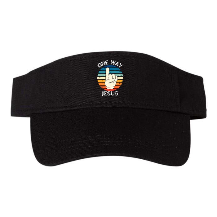 One Way Jesus People Christian Revolution Finger Up Retro Visor