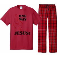 One Way Jesus People Christian Revolution Finger Up Retro Pajama Set