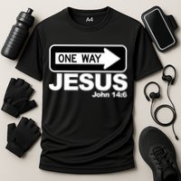 One Way John 146 Jesus Cooling Performance Crew T-Shirt