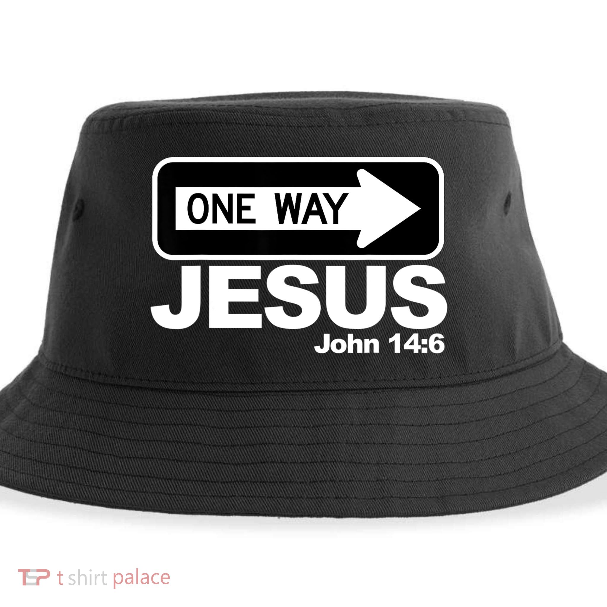 One Way John 146 Jesus Sustainable Bucket Hat