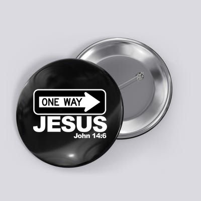 One Way John 146 Jesus Button