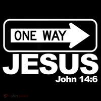 One Way John 146 Jesus Drawstring Bag
