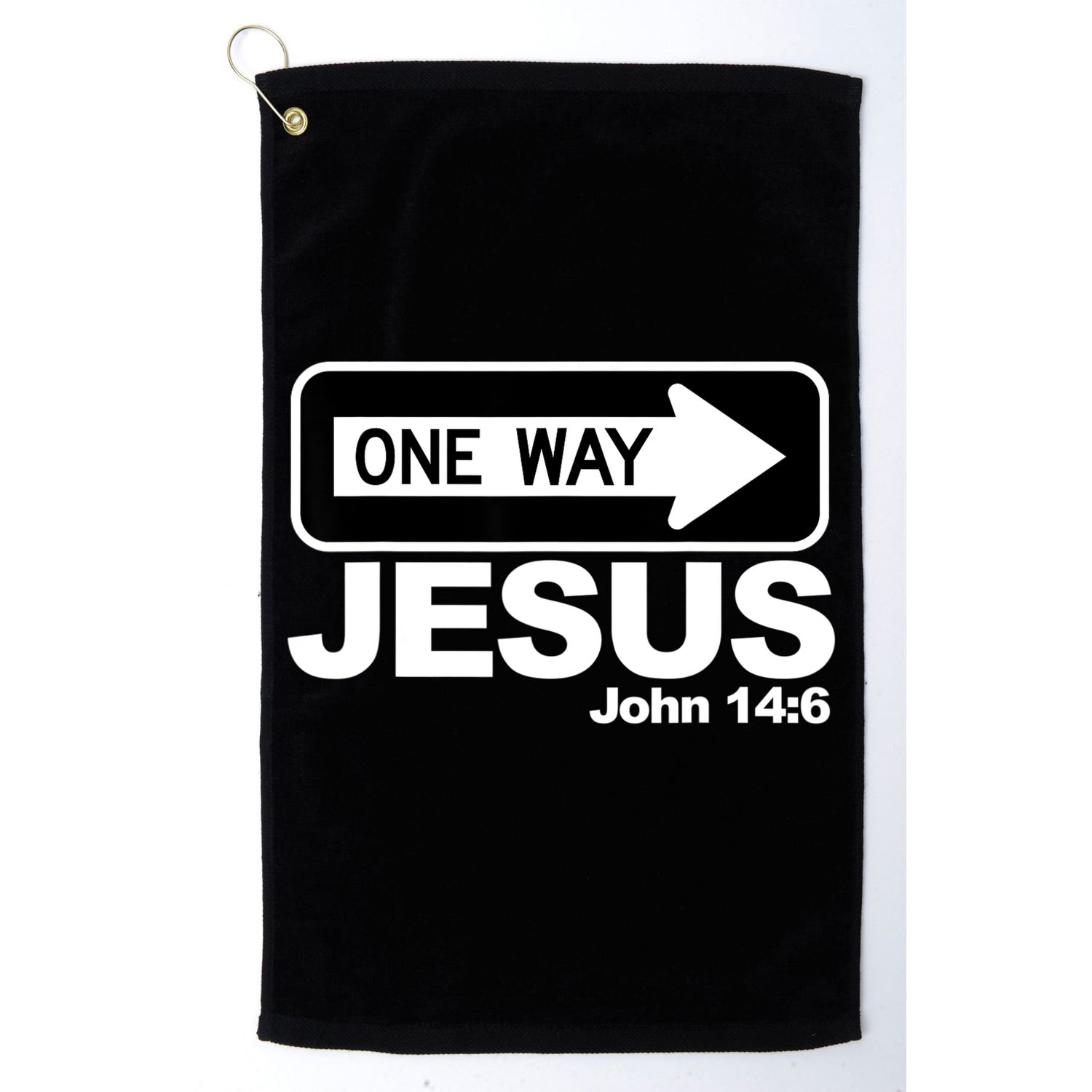 One Way John 146 Jesus Golf Towel