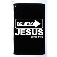 One Way John 146 Jesus Golf Towel