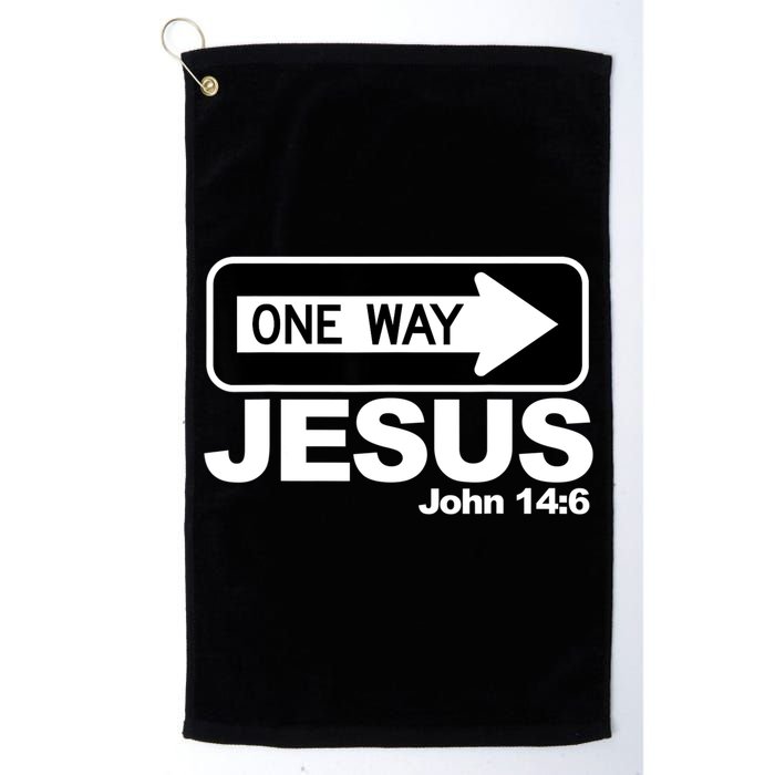 One Way John 146 Jesus Golf Towel