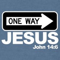 One Way John 146 Jesus Garment-Dyed Sweatshirt