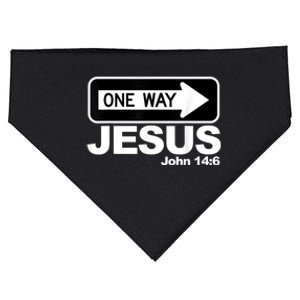 One way John 14:6 Jesus USA-Made Doggie Bandana