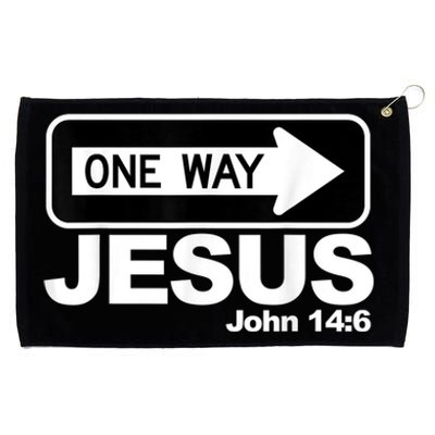 One way John 14:6 Jesus Grommeted Golf Towel