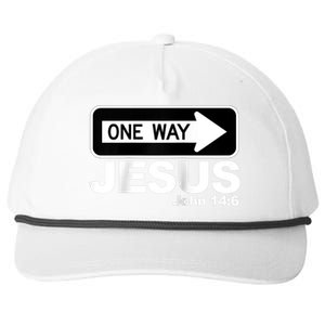 One way John 14:6 Jesus Raglan Baseball Tee Snapback Five-Panel Rope Hat