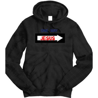 One Way - Jesus - Cross nerd christian faith - Jesus4m3 Premium Tie Dye Hoodie