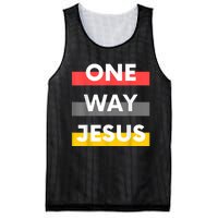 One Way Jesus | Christian Worship Fashion God Pray Bible Mesh Reversible Basketball Jersey Tank