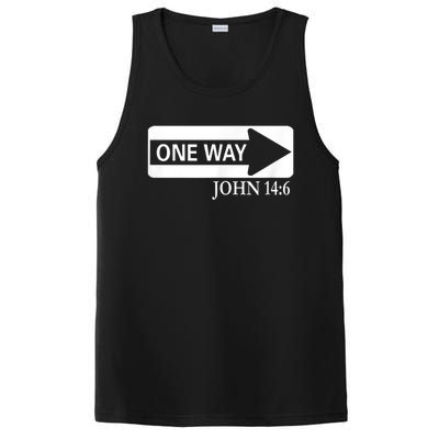 One way John 14:6 Jesus Christian Christmas PosiCharge Competitor Tank