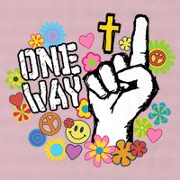 One Way Jesus People Christian Revolution Finger Up Retro 25L Jumbo Tote