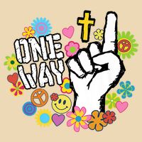 One Way Jesus People Christian Revolution Finger Up Retro Bag