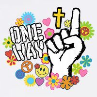 One Way Jesus People Christian Revolution Finger Up Retro Cooling Performance Long Sleeve Crew