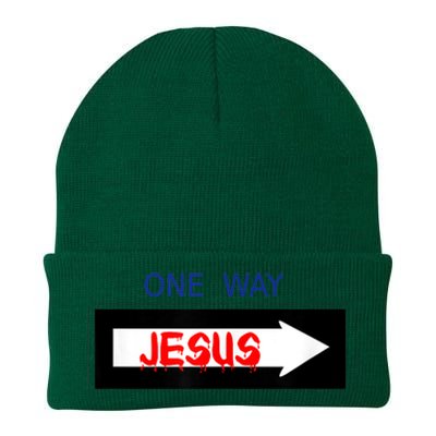 One Way - Jesus - Cross nerd christian faith - Jesus4m3 Knit Cap Winter Beanie