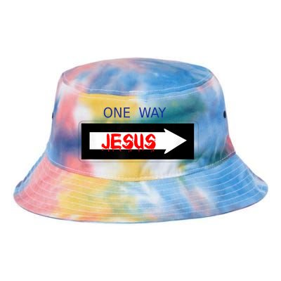 One Way - Jesus - Cross nerd christian faith - Jesus4m3 Tie Dye Newport Bucket Hat