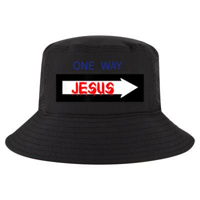 One Way - Jesus - Cross nerd christian faith - Jesus4m3 Cool Comfort Performance Bucket Hat