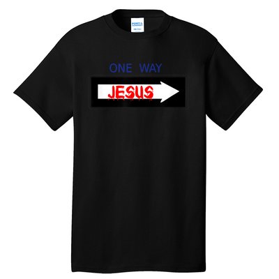 One Way - Jesus - Cross nerd christian faith - Jesus4m3 Tall T-Shirt