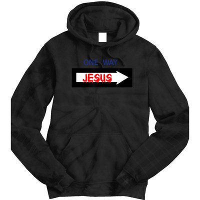 One Way - Jesus - Cross nerd christian faith - Jesus4m3 Tie Dye Hoodie