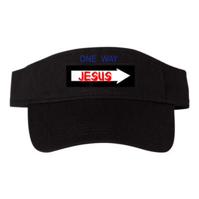 One Way - Jesus - Cross nerd christian faith - Jesus4m3 Valucap Bio-Washed Visor