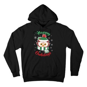 Owl Christmas Happy Owlidays Hoodie