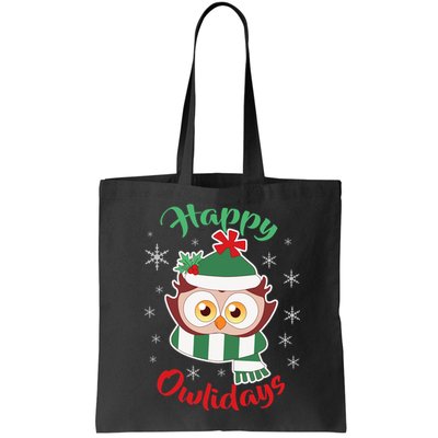 Owl Christmas Happy Owlidays Bag