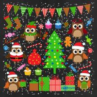 Owl Christmas Party Mashup Cool Comfort Performance Bucket Hat