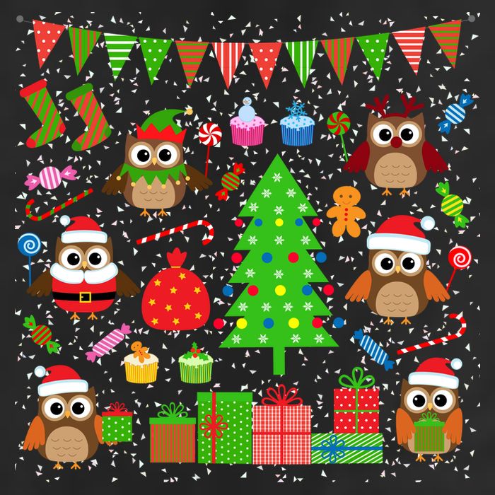 Owl Christmas Party Mashup Cool Comfort Performance Bucket Hat